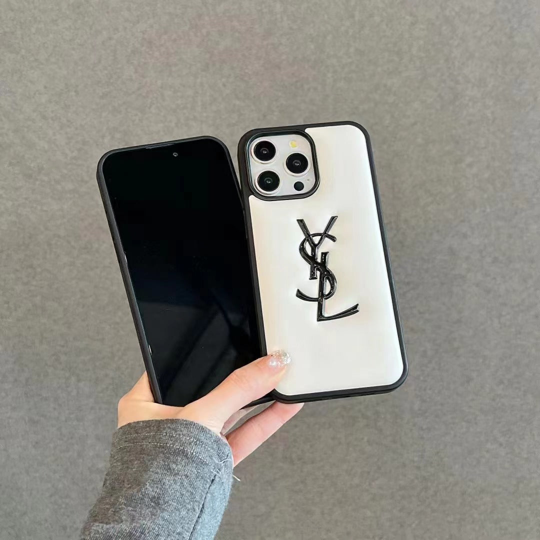 Custodia per telefono con lettere alla moda per iPhone