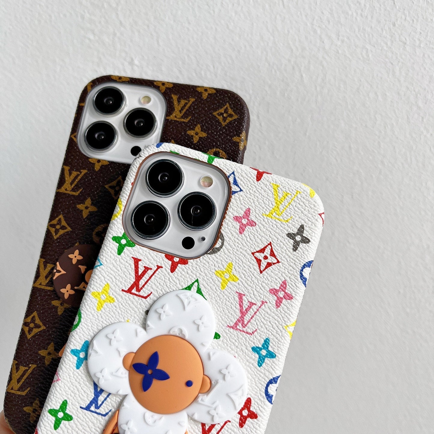 Custodia per telefono con motivo floreale per iPhone