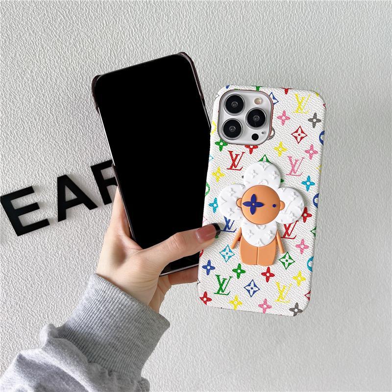 Custodia per telefono con motivo floreale per iPhone