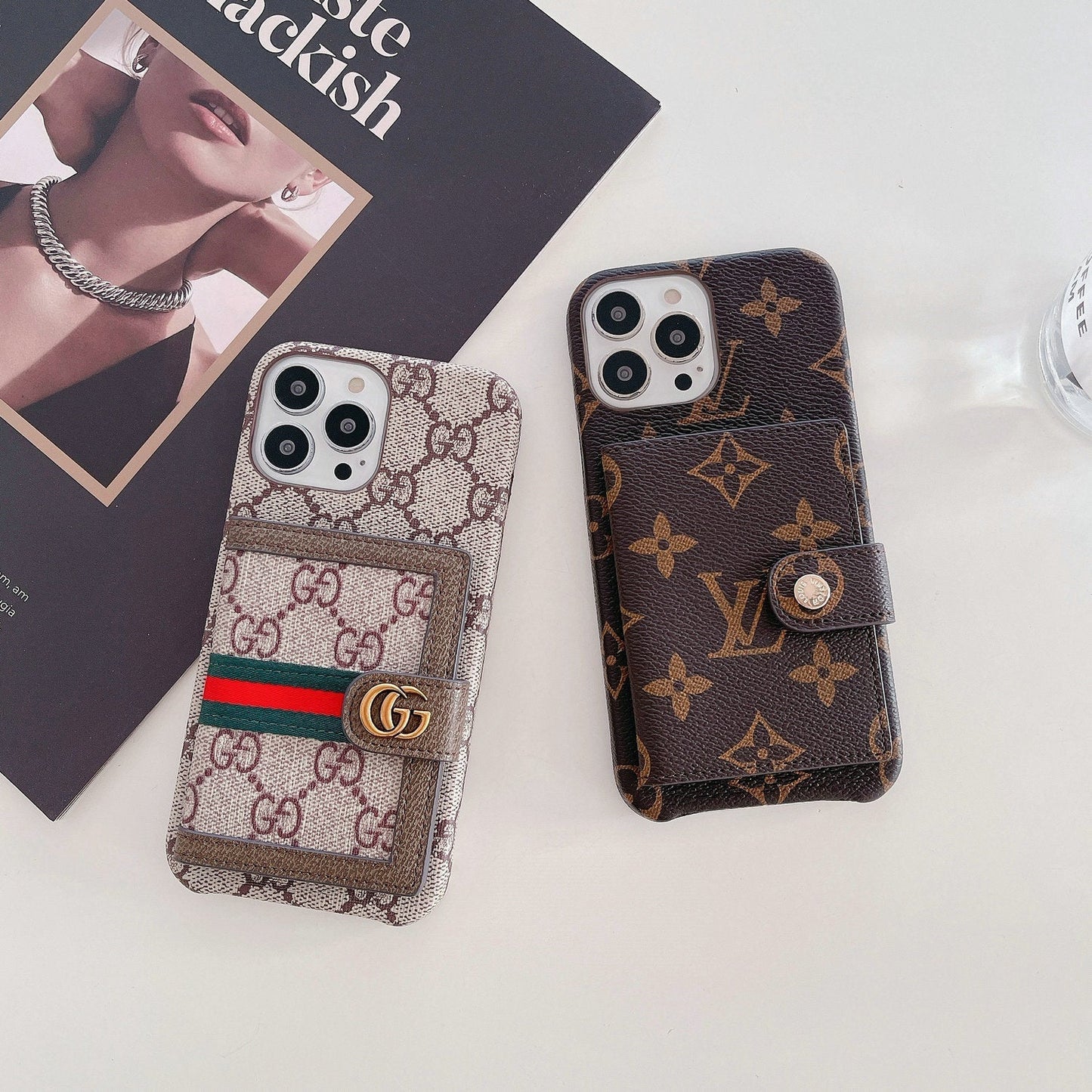 Custodia protettiva in pelle per iPhone