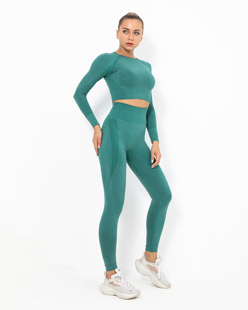 Leggings senza cuciture Felicity - Verde scuro