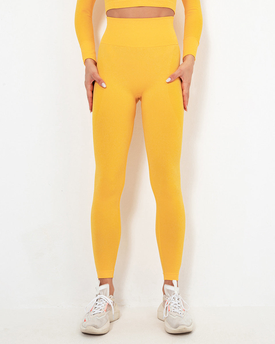 Leggings senza cuciture Felicity - Giallo