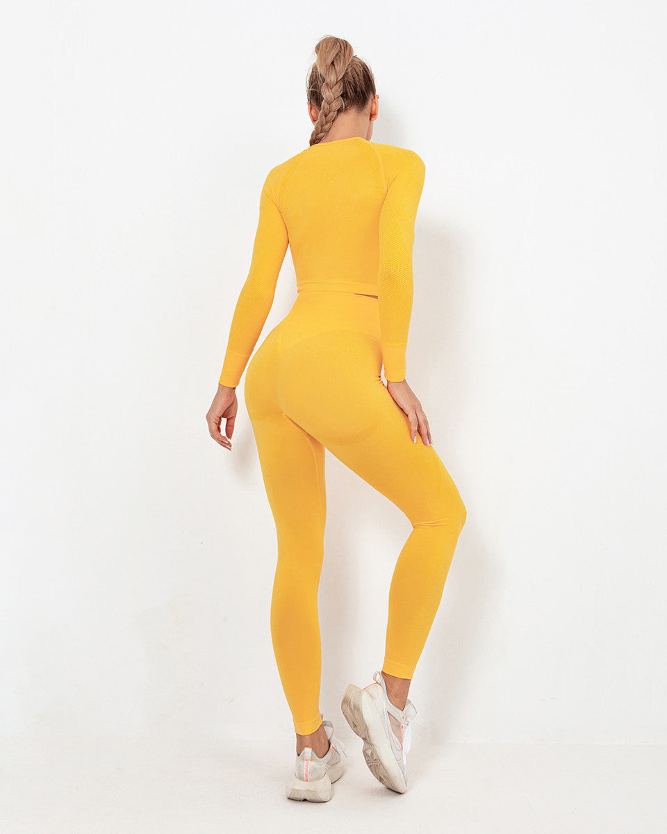 Leggings senza cuciture Felicity - Giallo