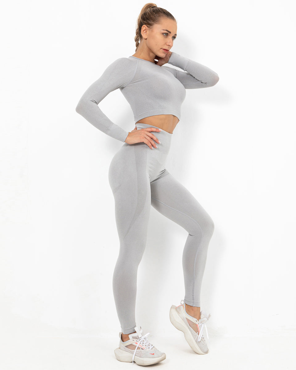 Leggings senza cuciture Felicity - Grigio chiaro
