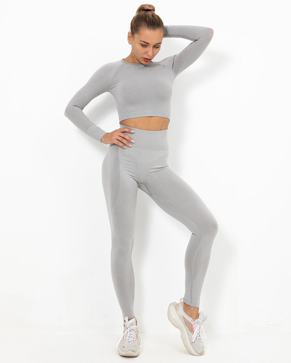 Leggings senza cuciture Felicity - Grigio chiaro