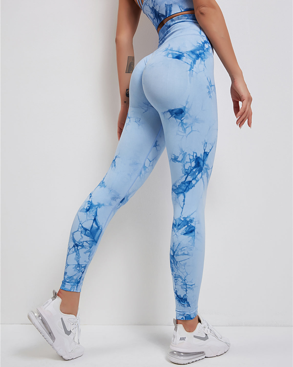 Leggings senza cuciture Fojo Dye - Blu