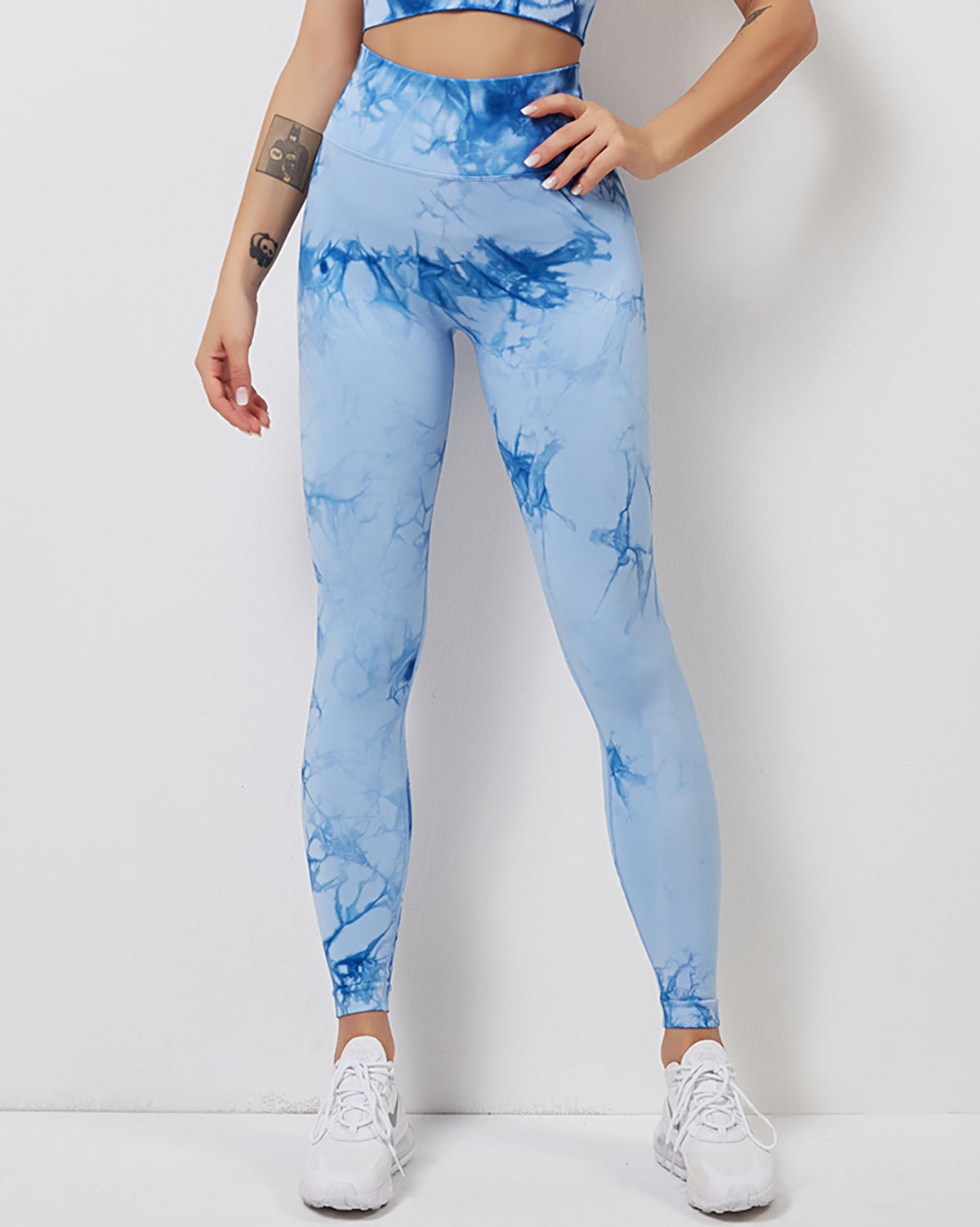 Leggings senza cuciture Fojo Dye - Blu