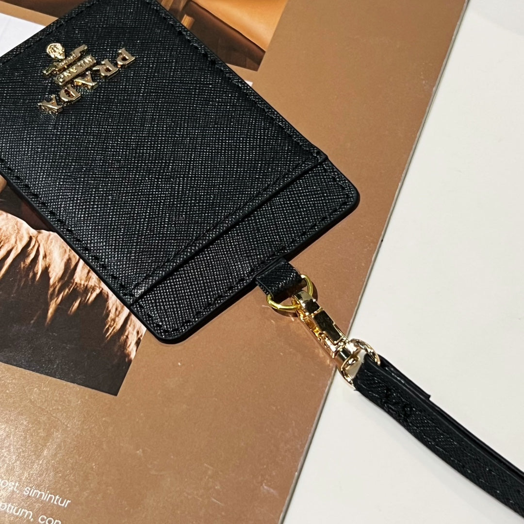 Porta carte di credito in pelle alla moda