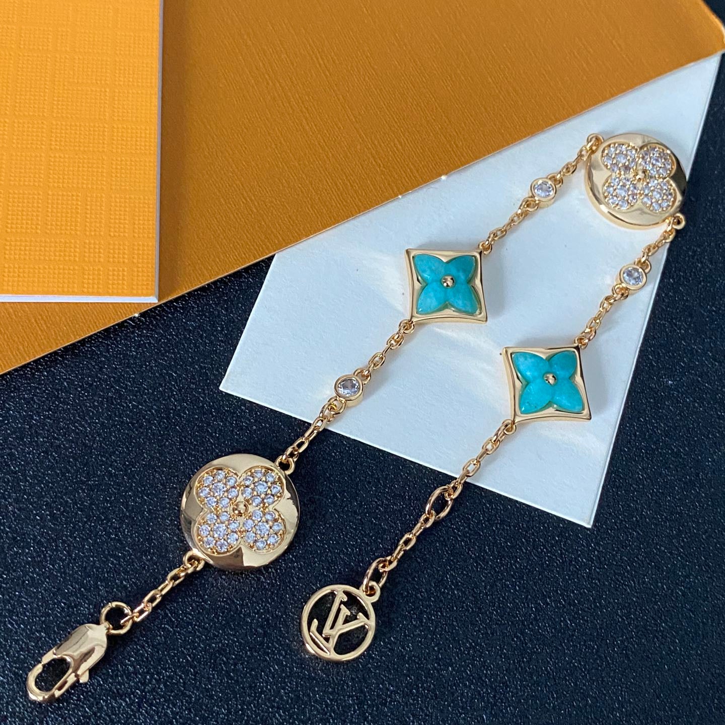 Braccialetto di lusso con gemme di strass