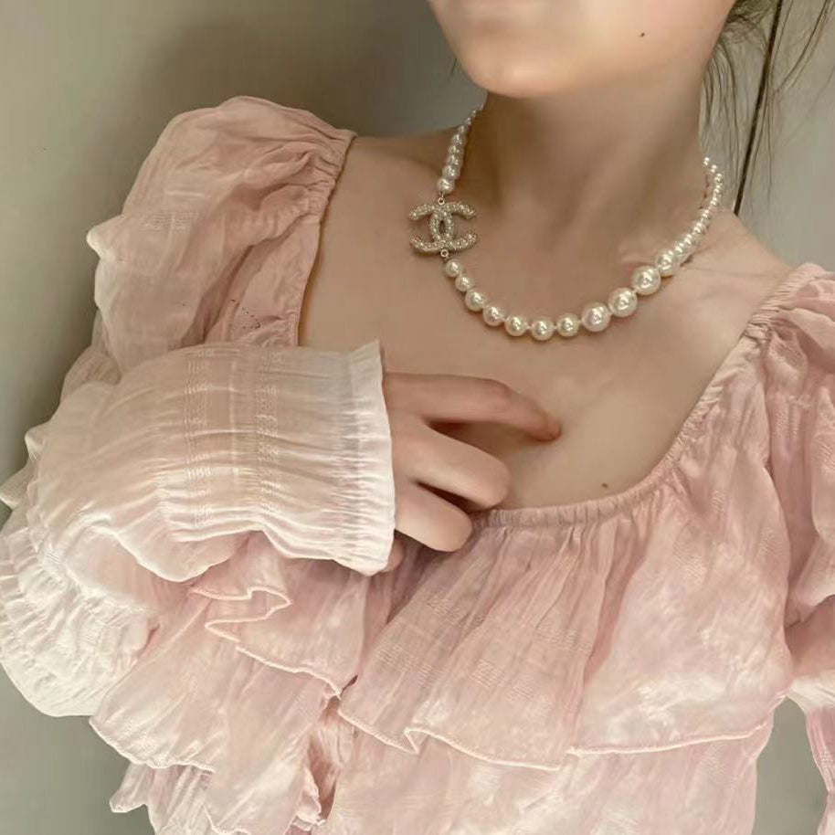 Elegante collana di perle