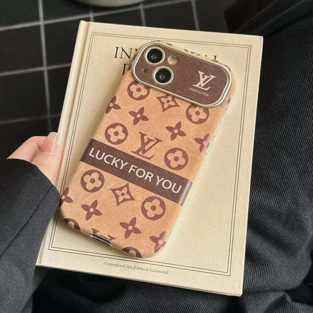 Custodia marrone vintage per iPhone (stile 3)