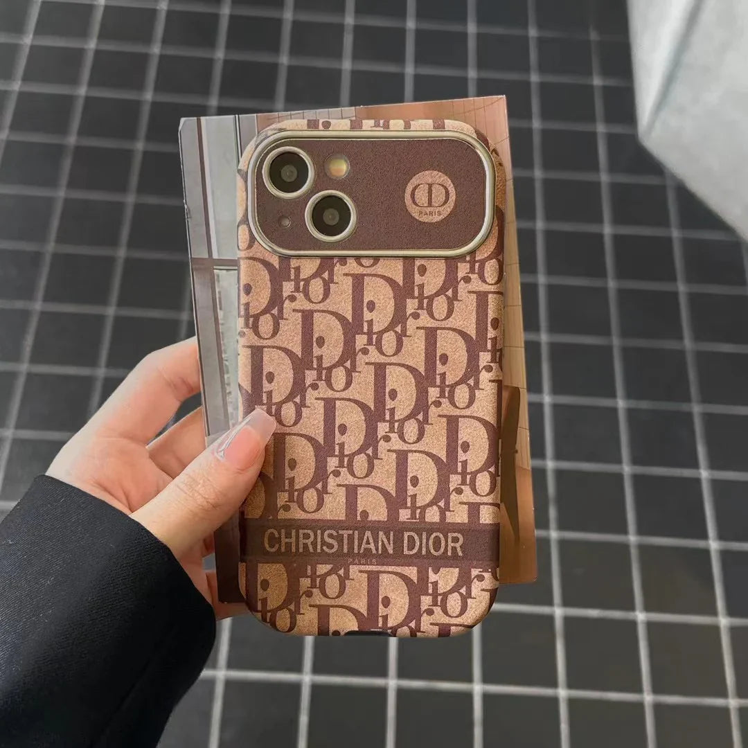 Custodia marrone vintage per iPhone (stile 3)