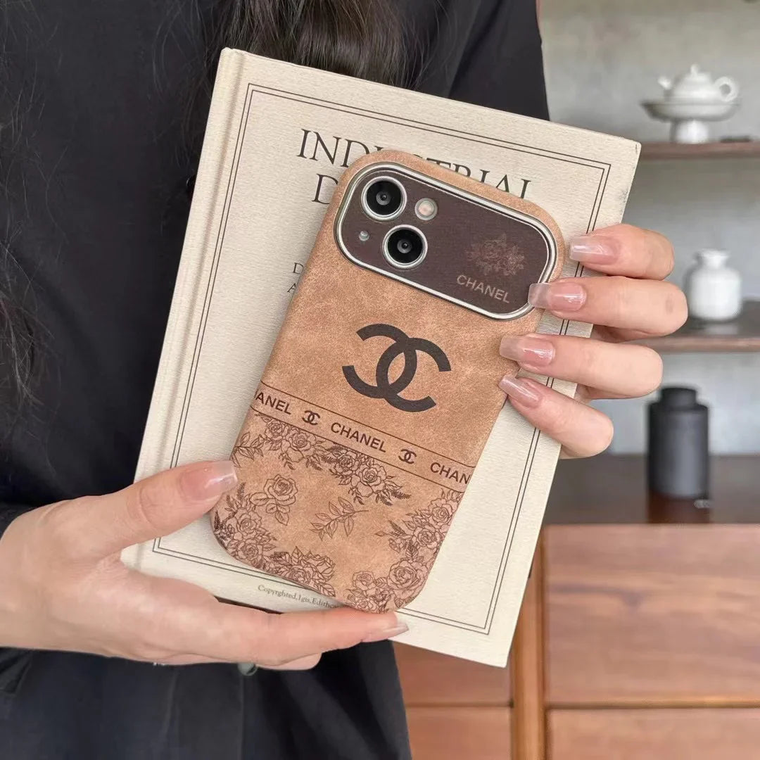 Custodia marrone vintage per iPhone (stile 3)