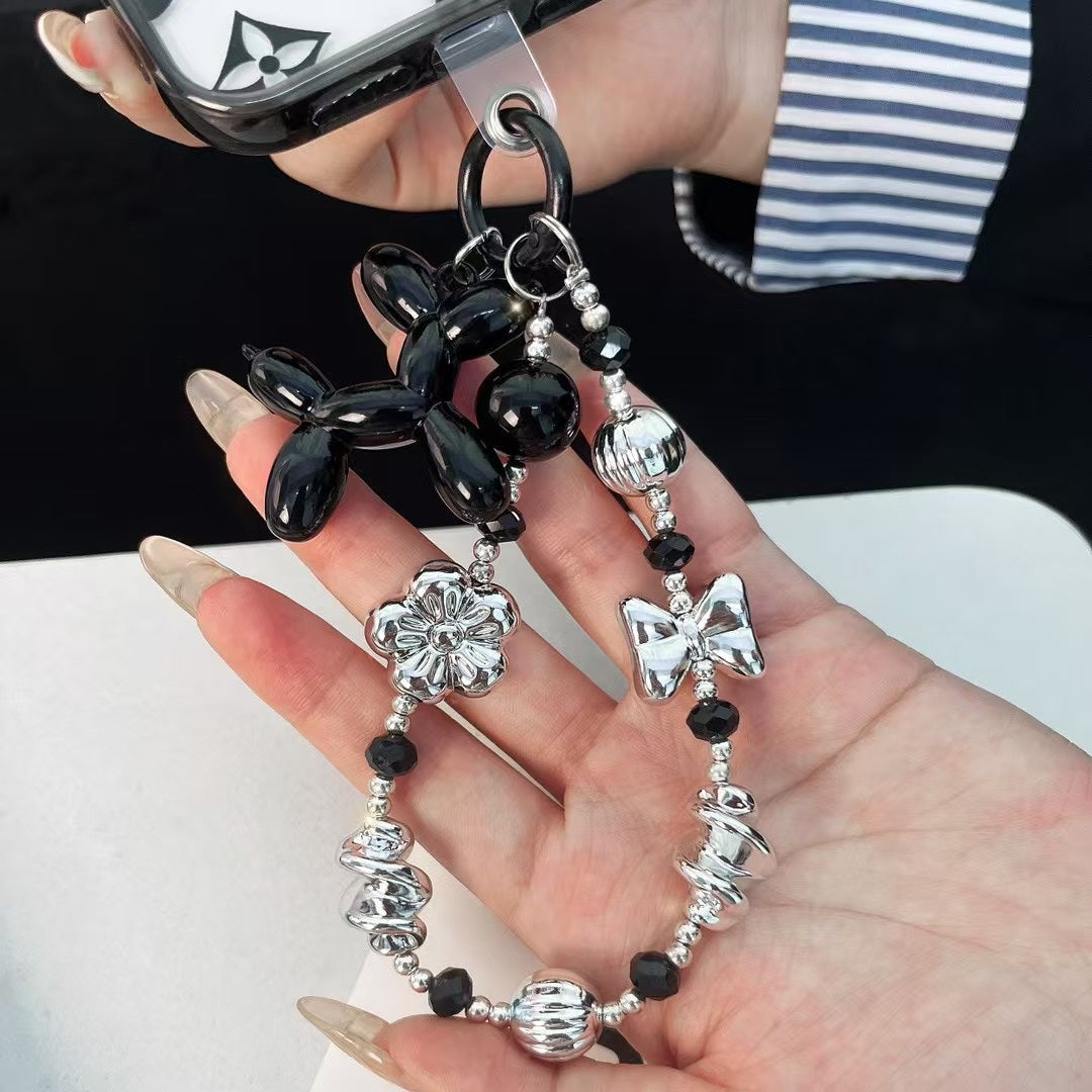 Custodia classica con bracciale in perline d'argento per iPhone