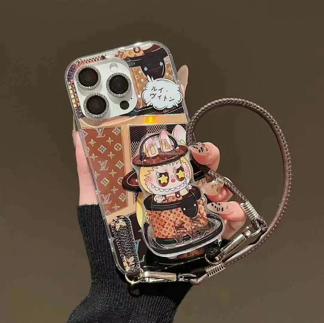 Custodia per telefono con supporto magnetico a forma di cartone animato per iPhone