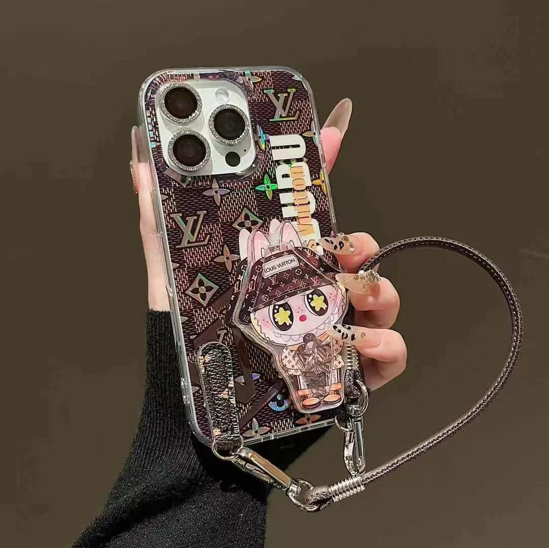 Custodia per telefono con supporto magnetico a forma di cartone animato per iPhone