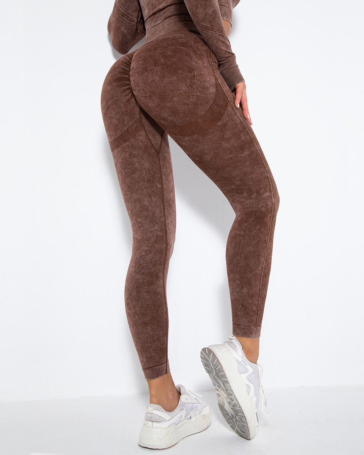Leggings senza cuciture Idalyne - Marrone