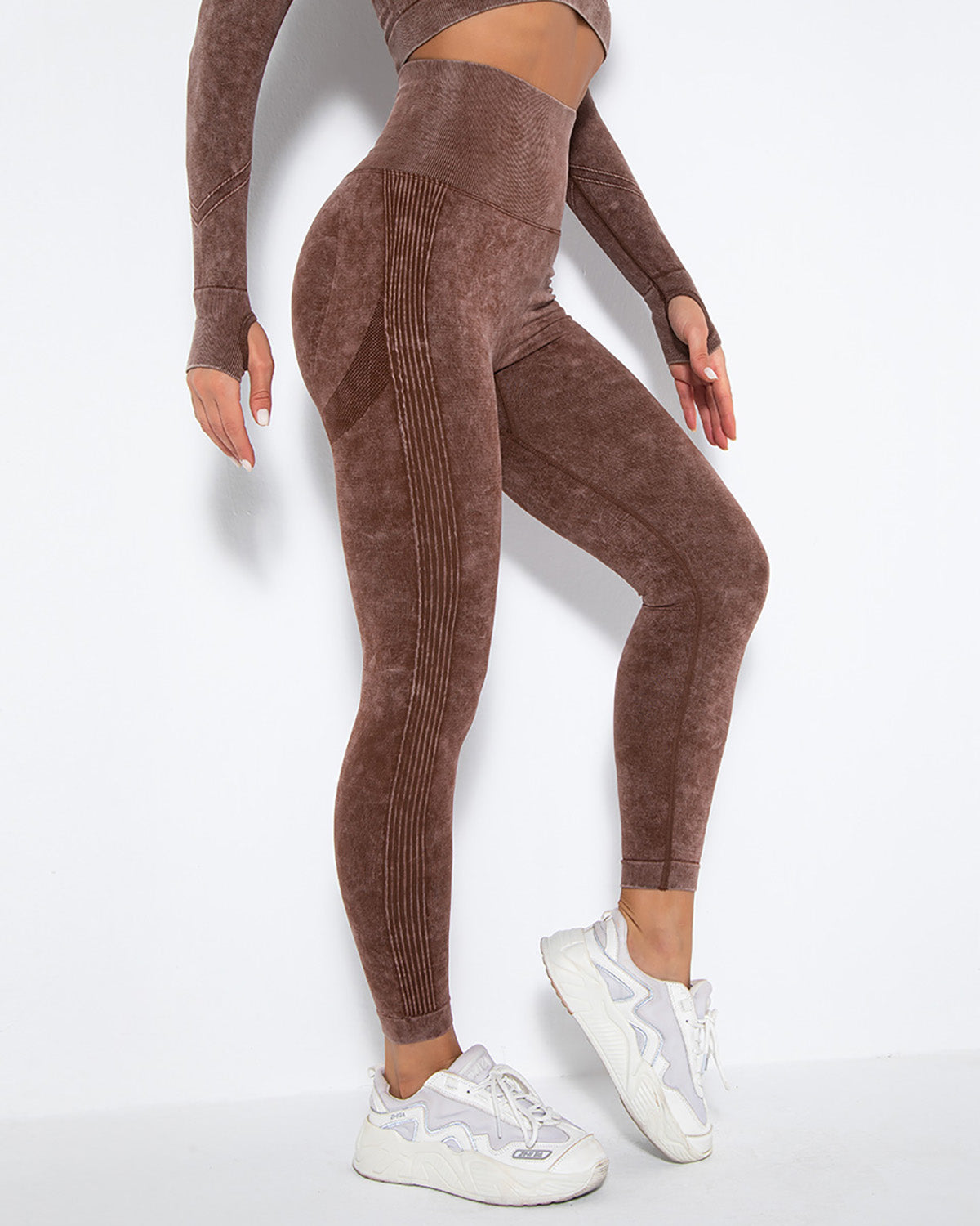 Leggings senza cuciture Idalyne - Marrone