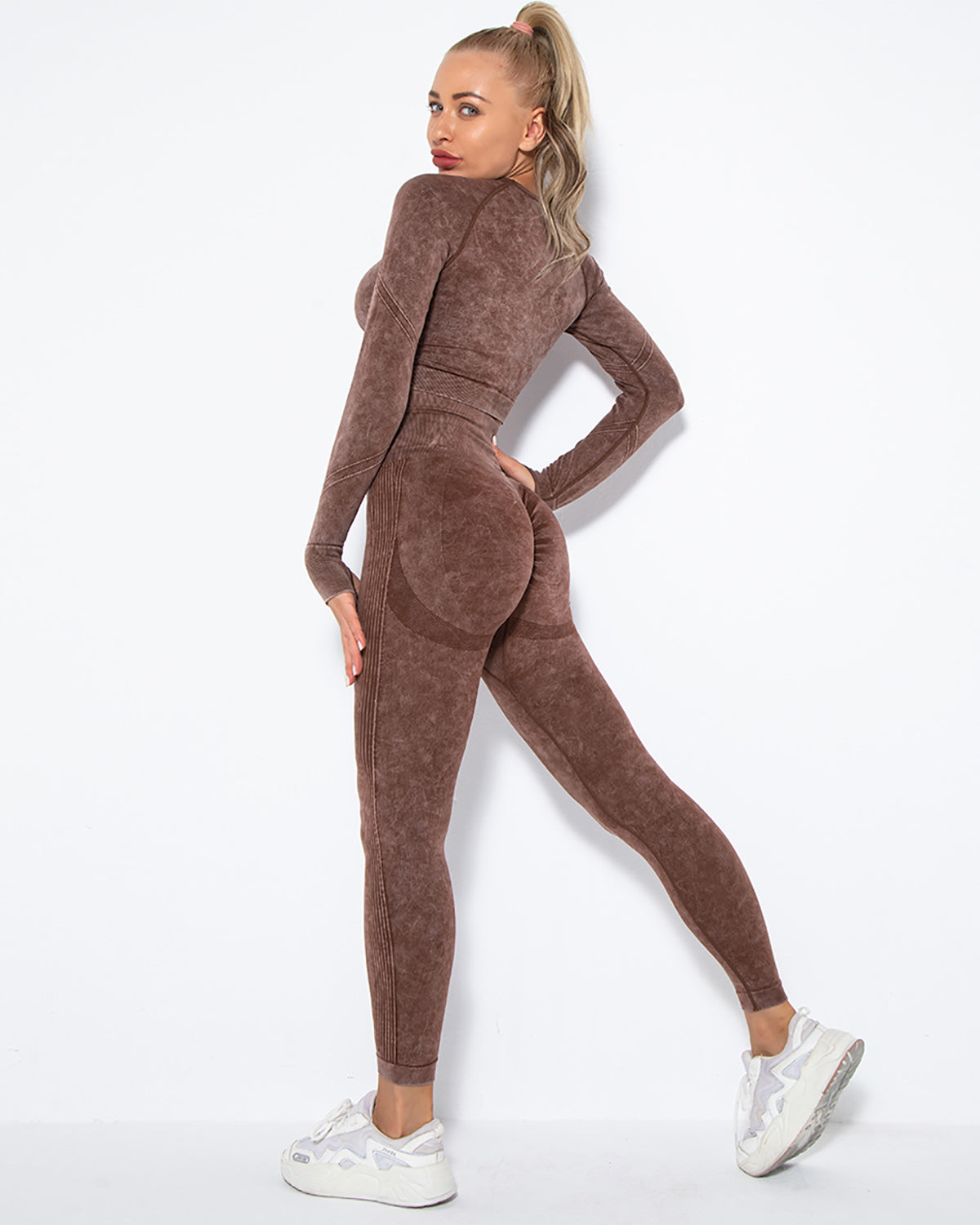 Leggings senza cuciture Idalyne - Marrone