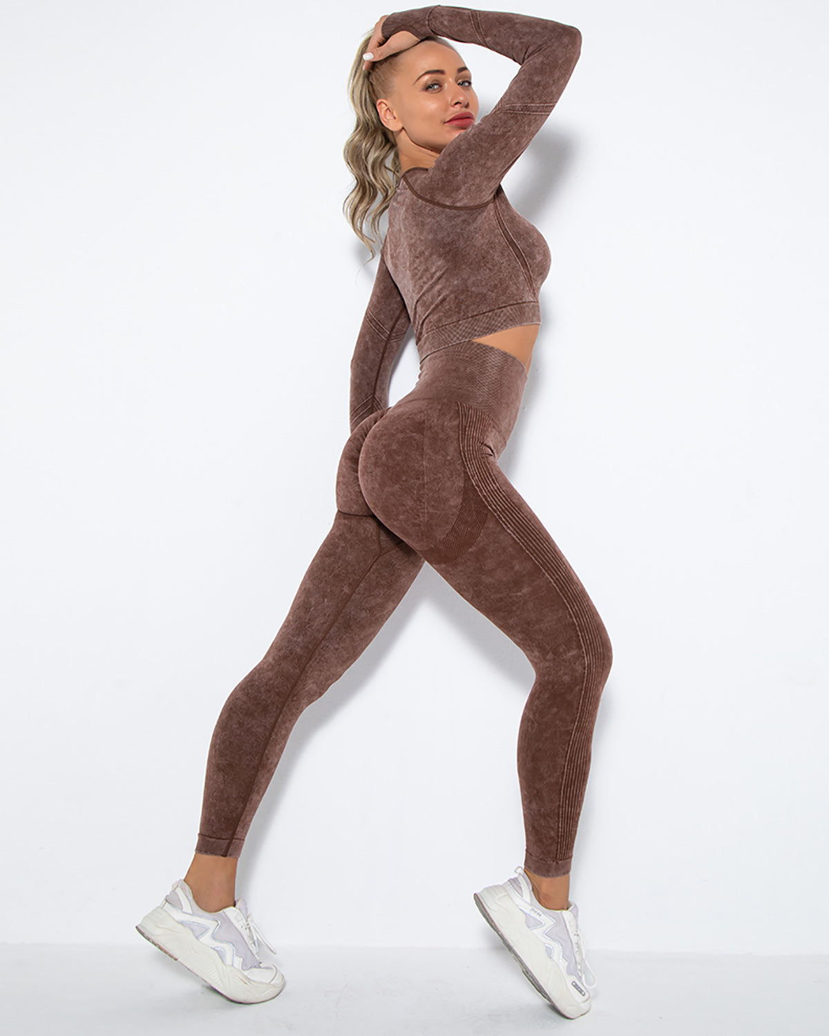 Leggings senza cuciture Idalyne - Marrone