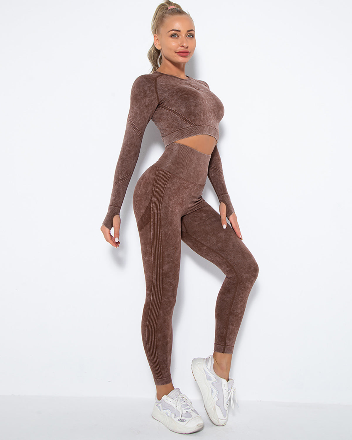 Leggings senza cuciture Idalyne - Marrone