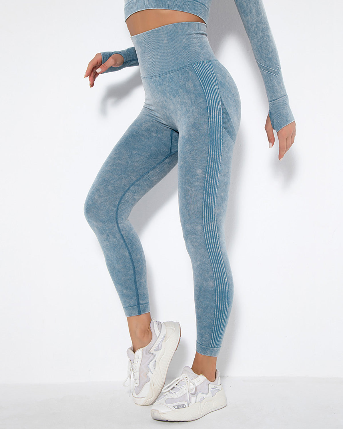 Leggings senza cuciture Idalyne - Blu
