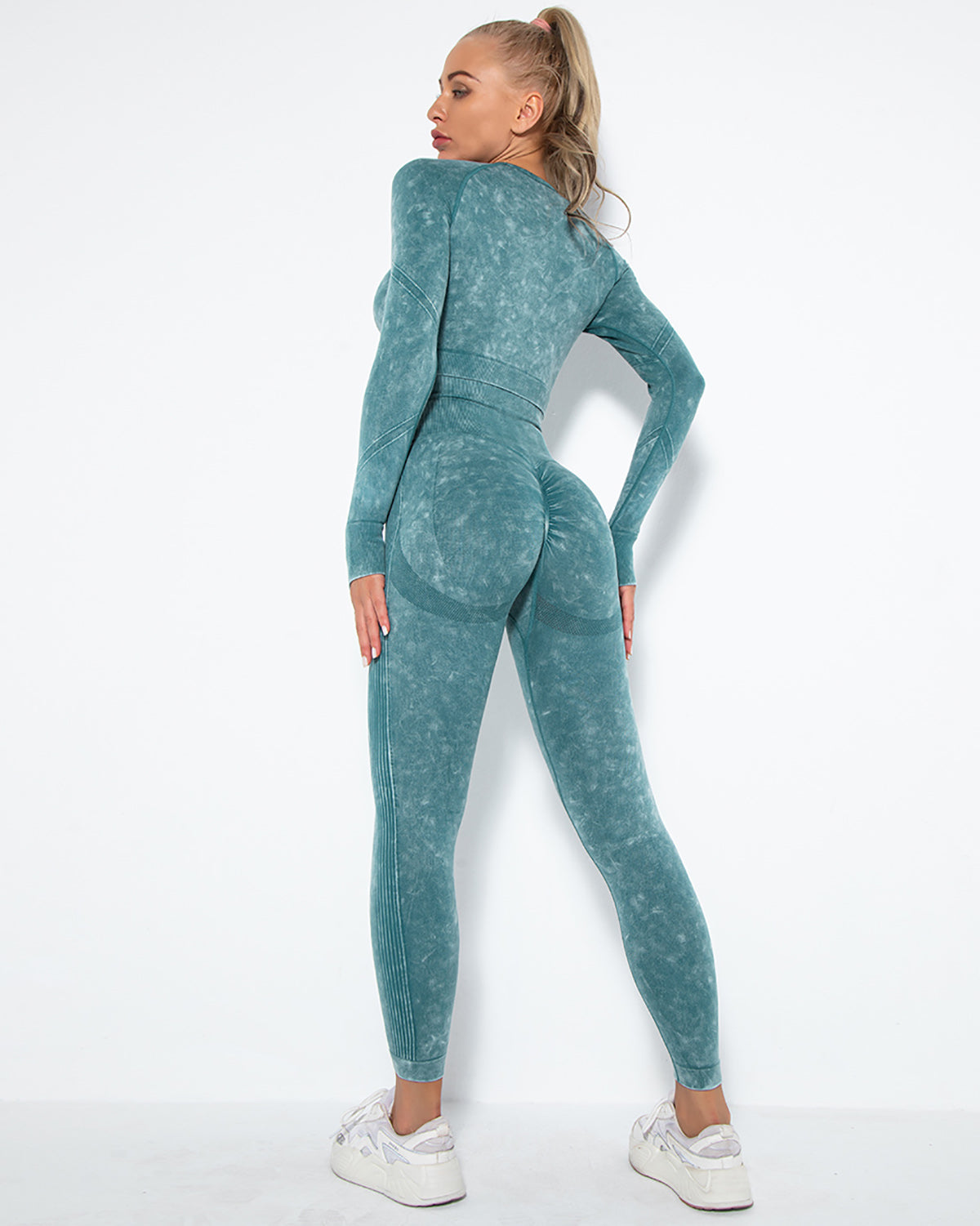 Leggings senza cuciture Idalyne - Verde acqua