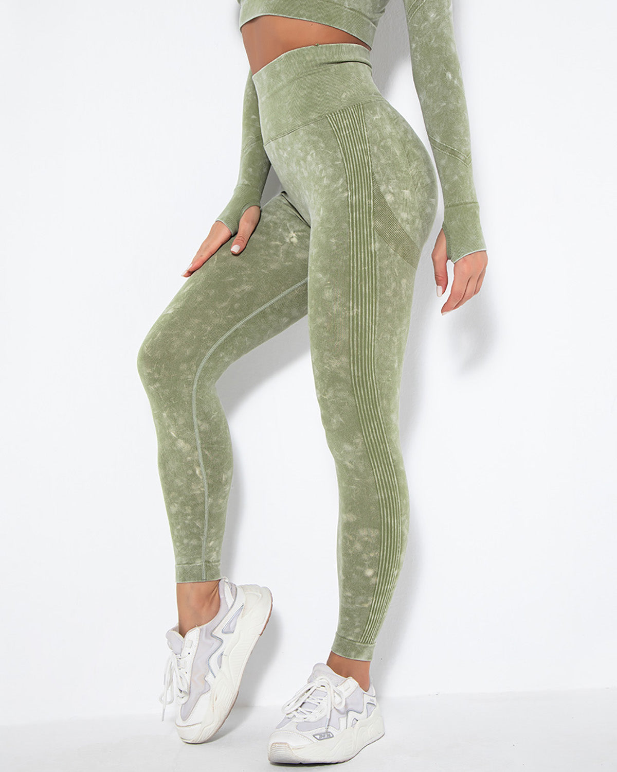 Leggings senza cuciture Idalyne - Verde
