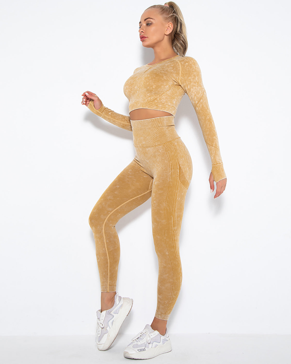 Leggings senza cuciture Idalyne - Giallo
