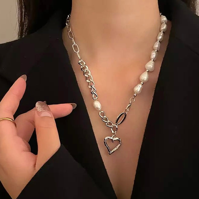 Collana "Cuore di Perla" Y2K