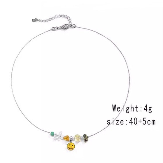 Collana Smiley & Beads anni 2000