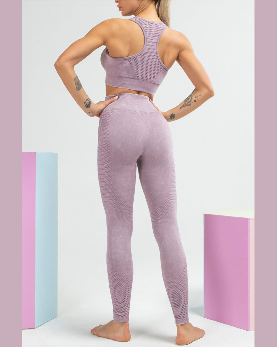 Leggings senza cuciture Infinity - Viola chiaro