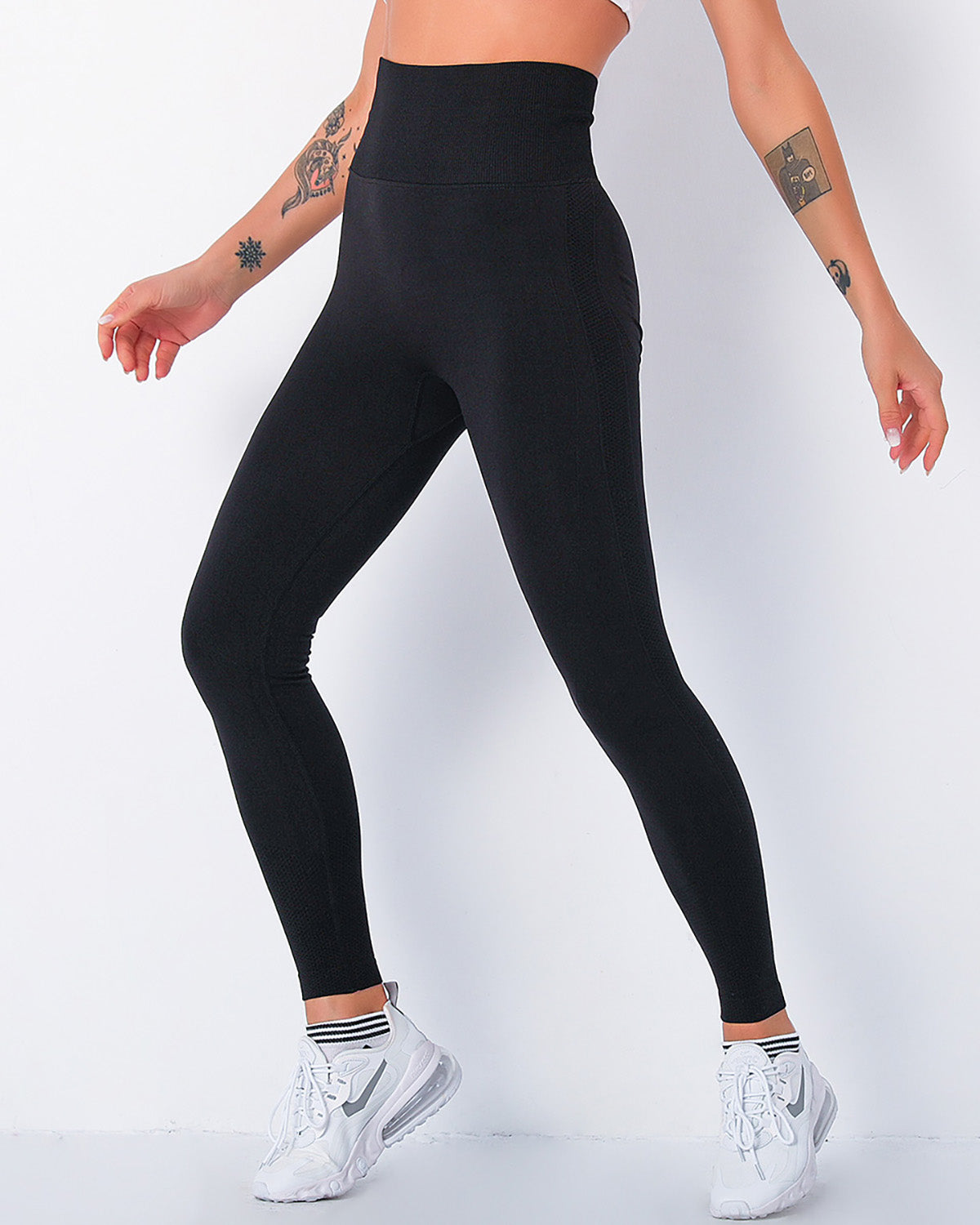 Leggings senza cuciture Jiulia Blanc - Nero