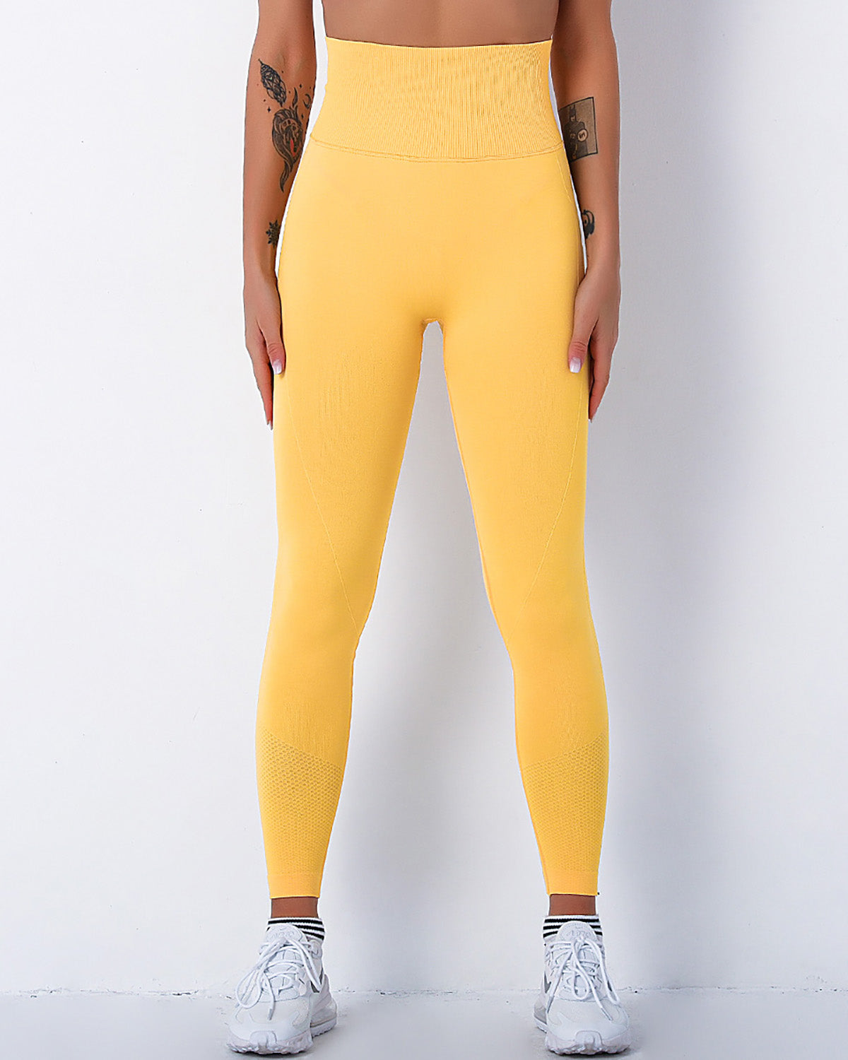 Leggings senza cuciture Jiulia Blanc - Giallo