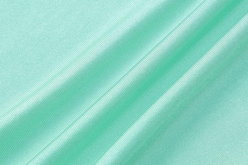 Completo abito lungo con scollo a V, spacco sul retro, corsetto solido e arricciato