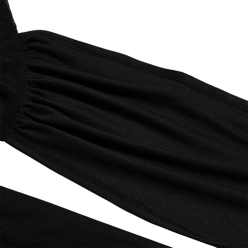 Body uni sans manches à licou croisé sur le devant en maille