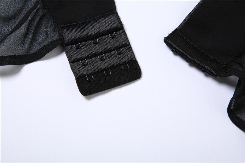 Top corto in chiffon con volant, arricciatura, schiena scoperta e bottoni