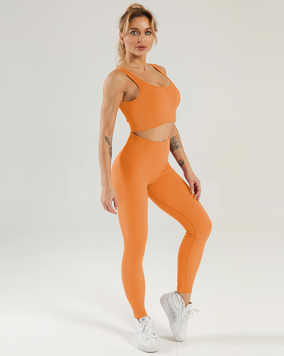 Leggings senza cuciture a coste Nieve - Jaffa