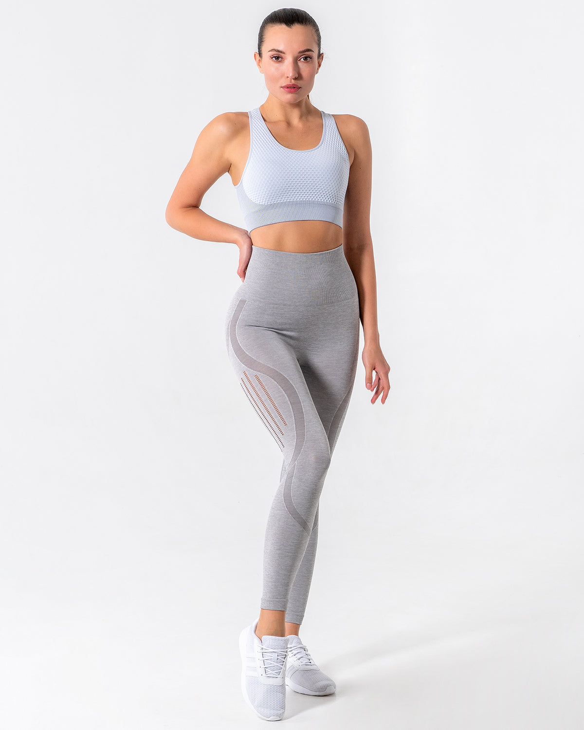 Leggings Nina Luxe Hollow - Grigio