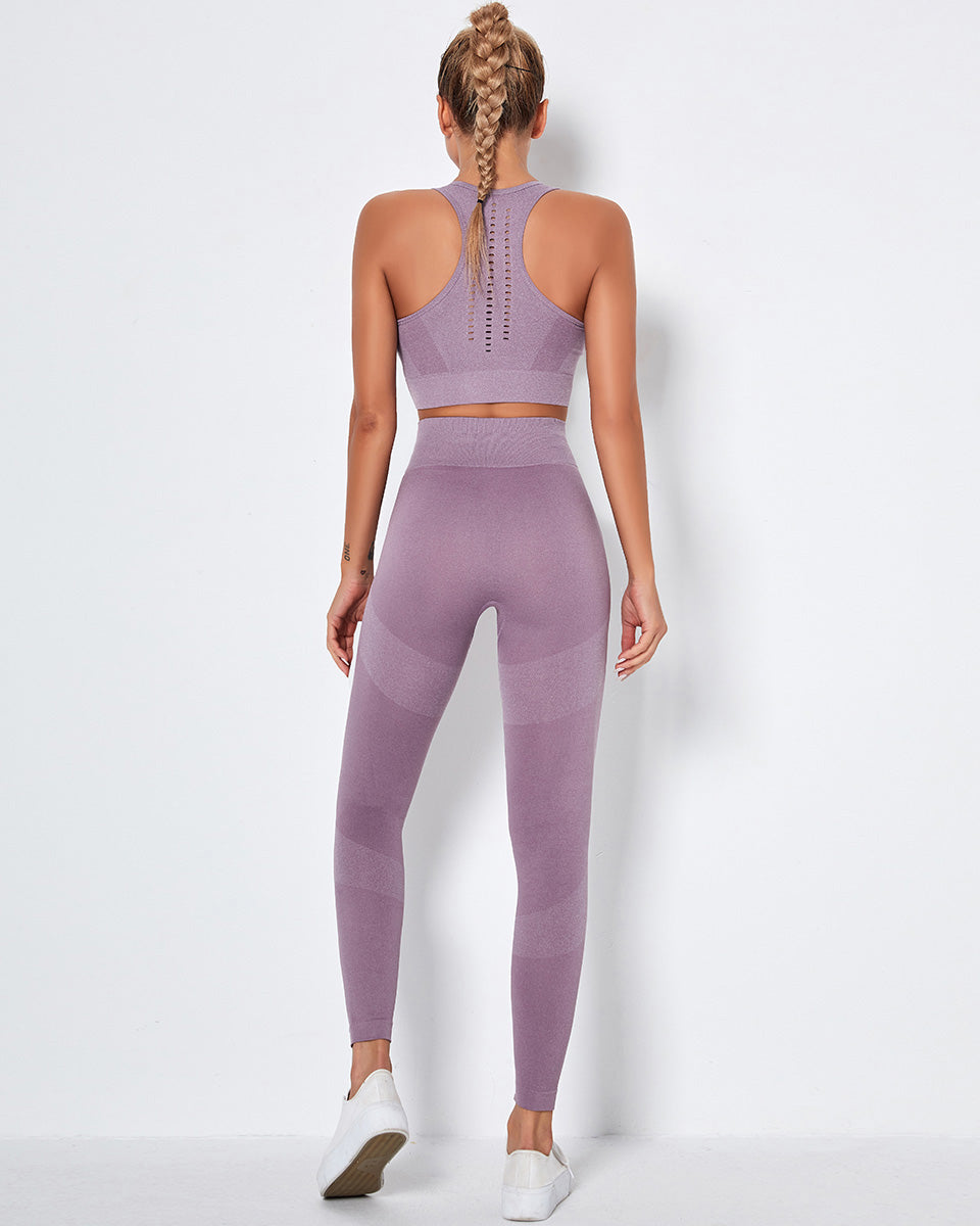 Leggings senza cuciture Penelope - Viola chiaro