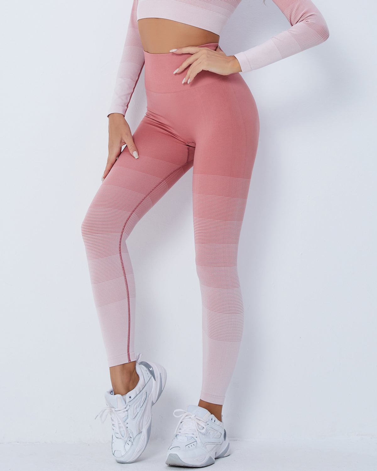 Leggings senza cuciture Qeuryn - Rosa
