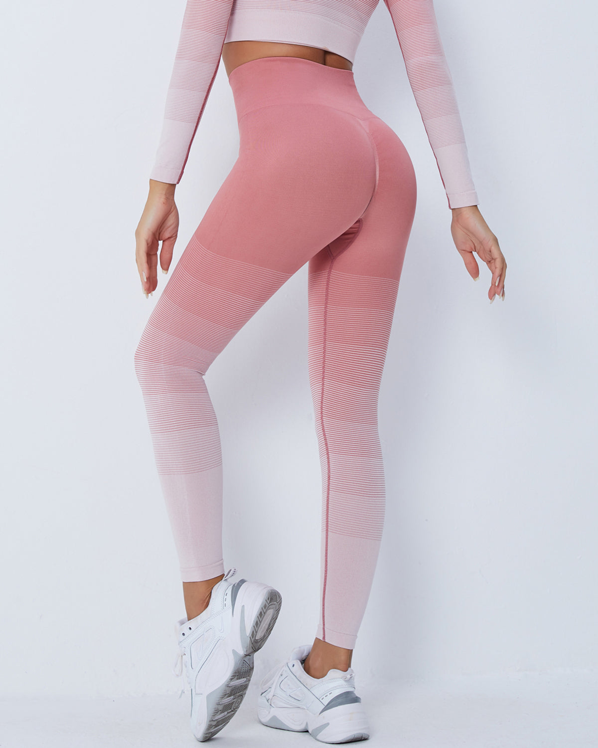 Leggings senza cuciture Qeuryn - Rosa