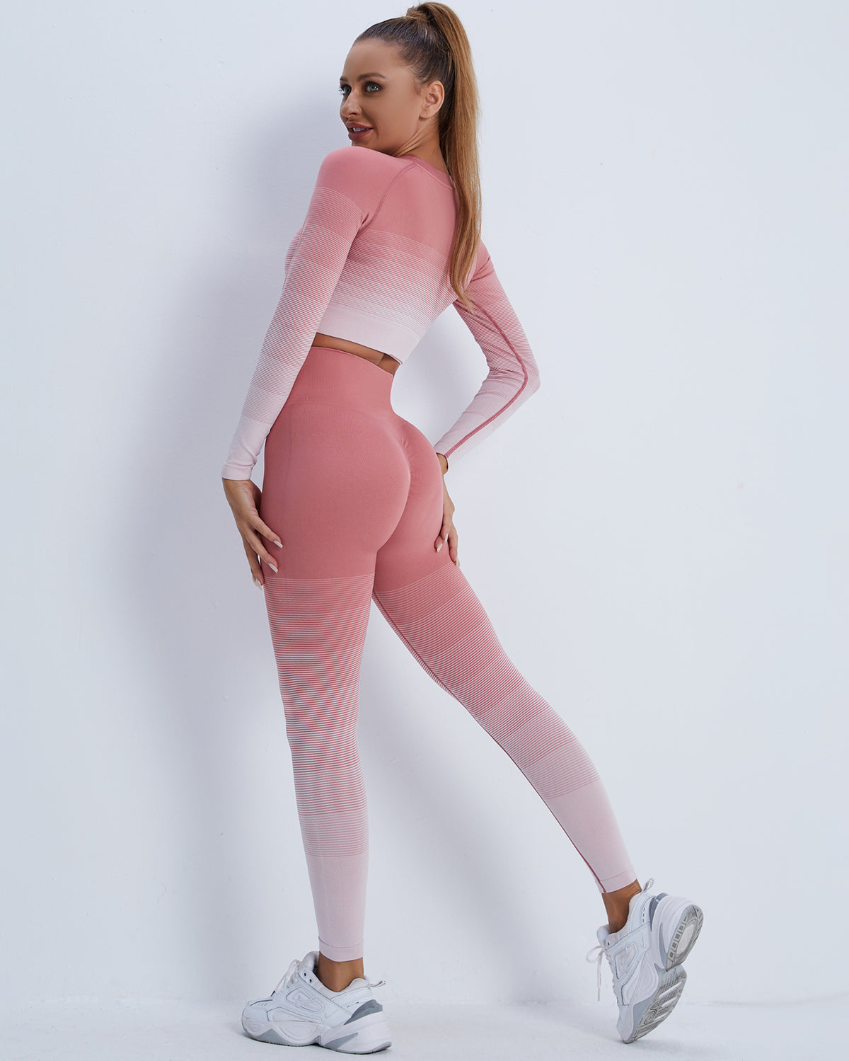 Leggings senza cuciture Qeuryn - Rosa