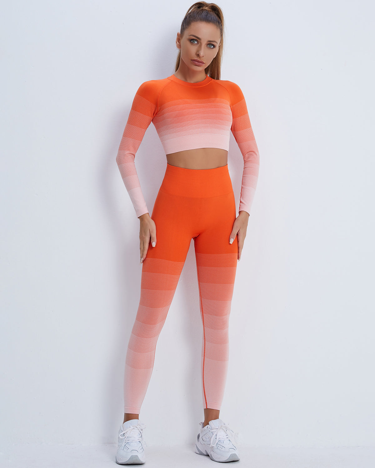 Leggings senza cuciture Qeuryn - Arancione
