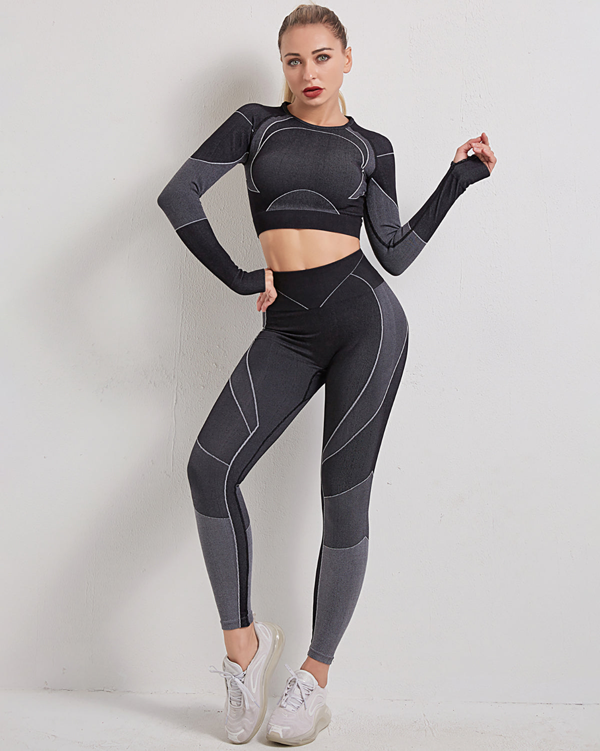 Stealth Crew Seamless Leggings - Black