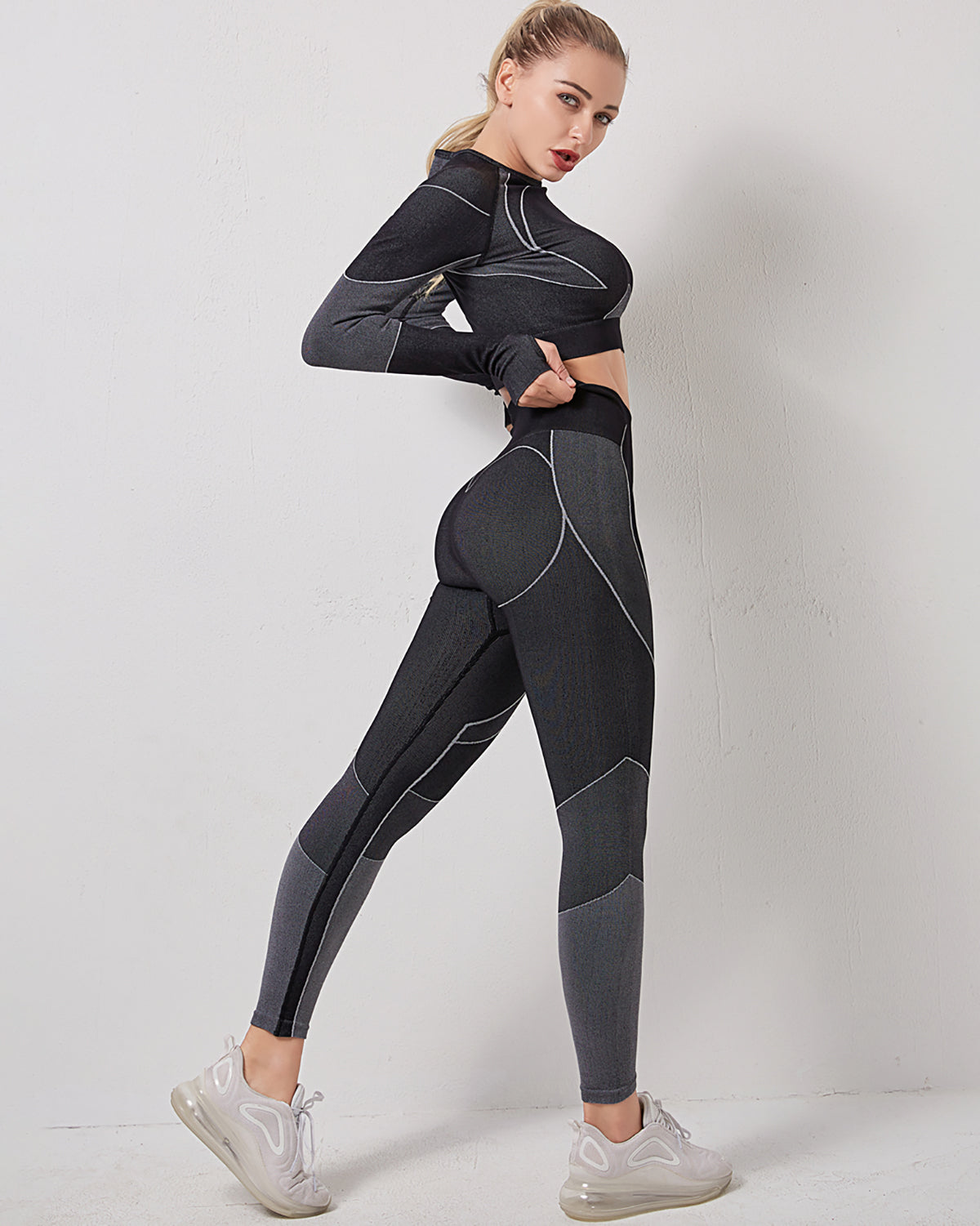 Stealth Crew Seamless Leggings - Black