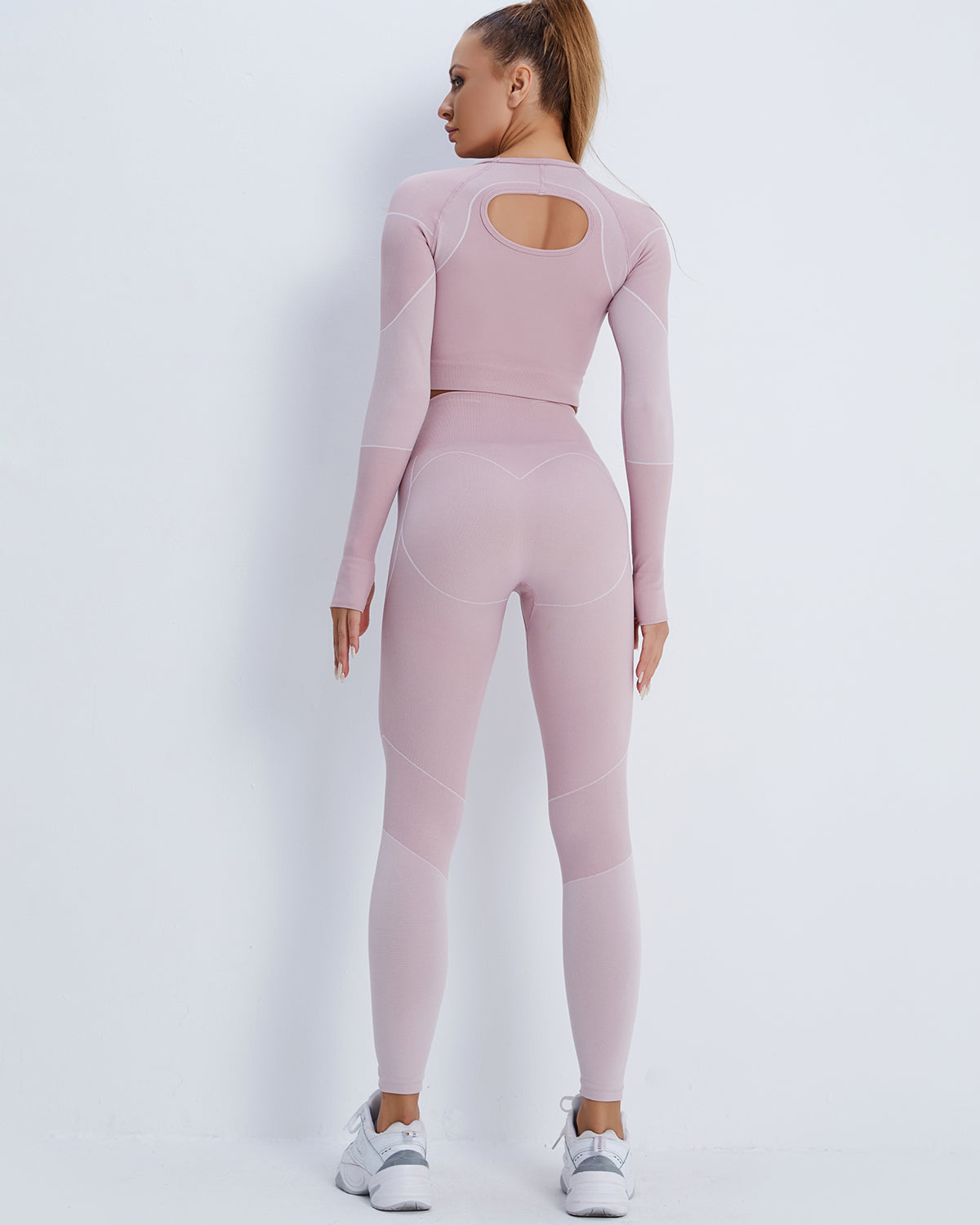 Leggings senza cuciture Stealth Crew - Rosa