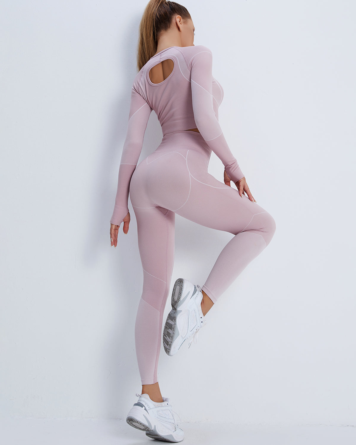 Leggings senza cuciture Stealth Crew - Rosa