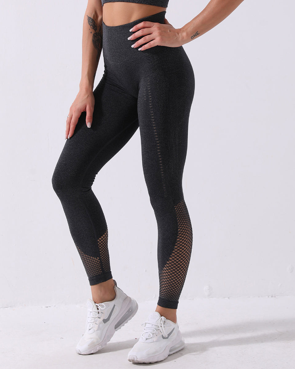 Leggings senza cuciture Terra - Nero