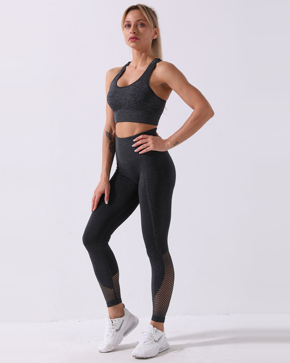 Leggings senza cuciture Terra - Nero